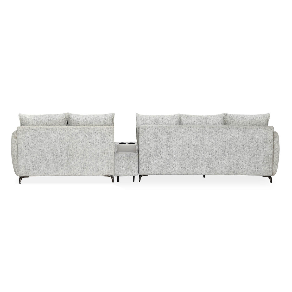Infinia 3+2 Seater Fabric Sofa Set with Rectangle Console- Off White