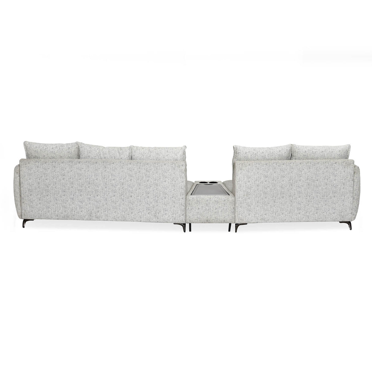 Infinia 2+3 Seater Fabric Sofa Set with Triangle Console- Off White