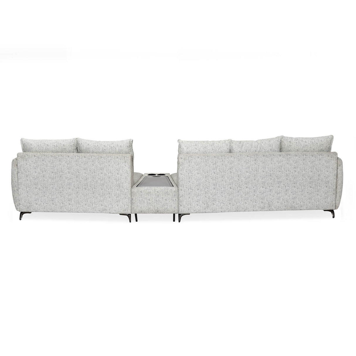 Infinia 3+2 Seater Fabric Sofa Set with Triangle Console- Off White
