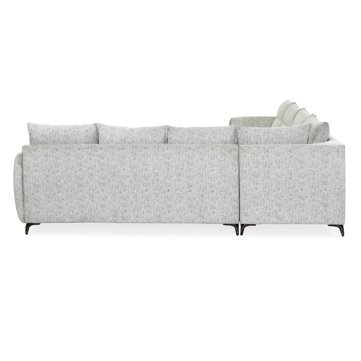 Infinia 3+3+1 Seater Fabric Sofa Set with Right Corner Sofa- Off White