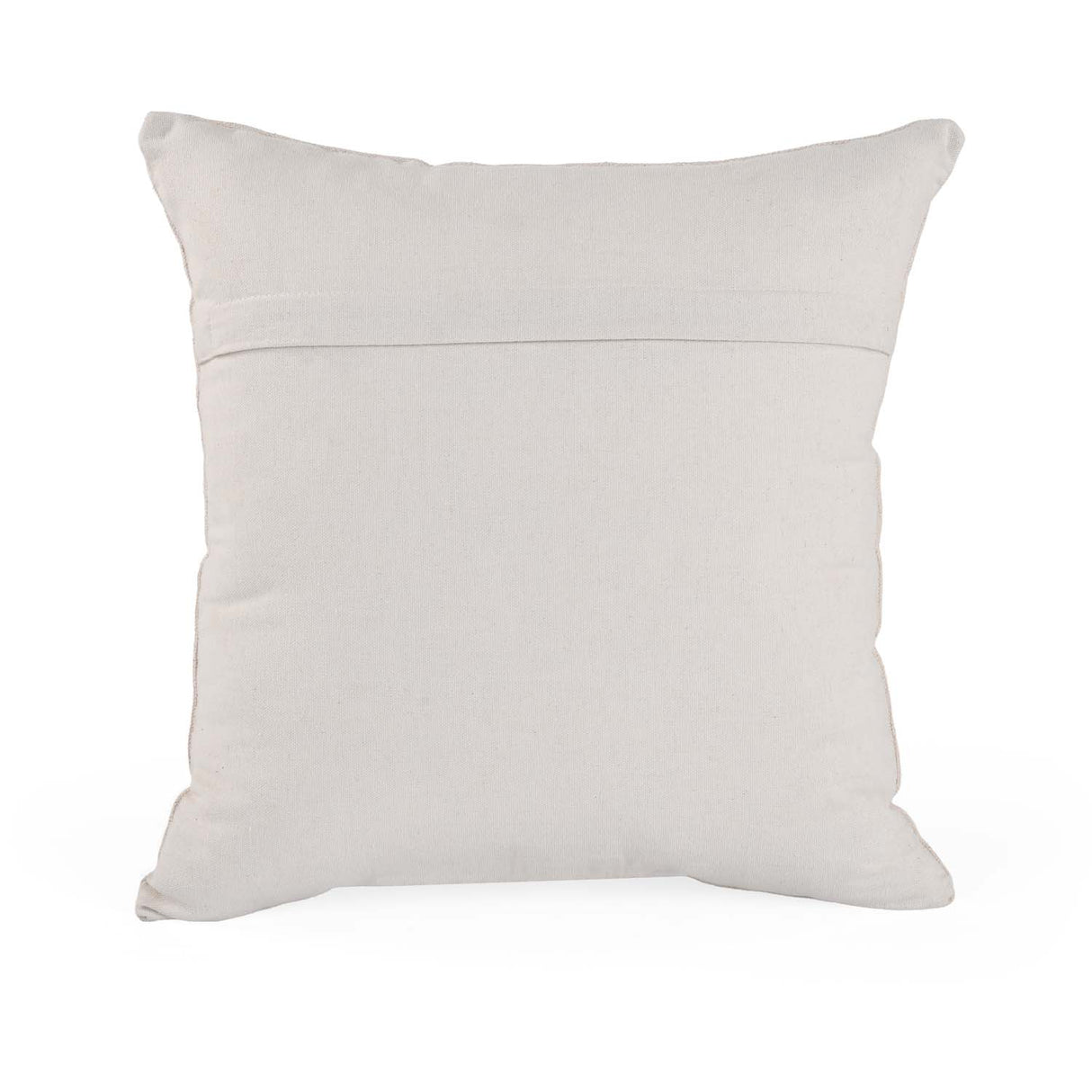 Seven Leaf Cotton & Polyester 16" x 16" Cushion Cover- Beige