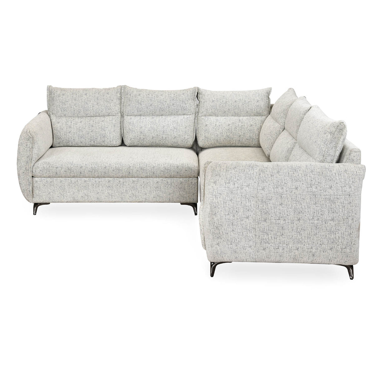 Infinia 2+2+1 Seater Fabric Sofa Set with Left Corner Sofa- Off White