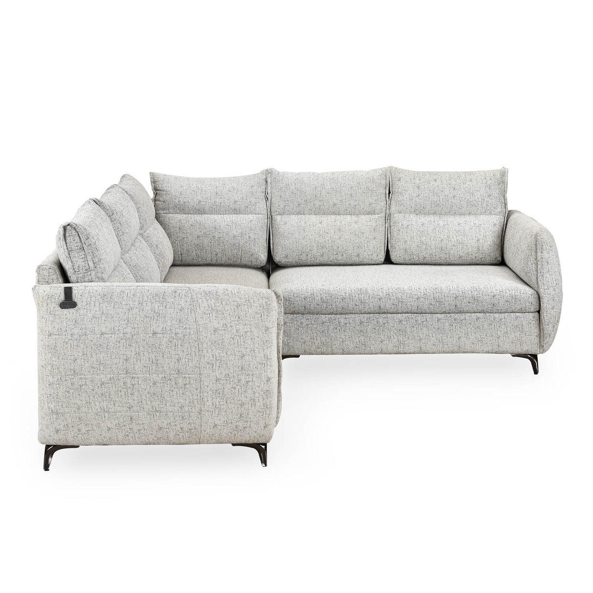 Infinia 2+2+1 Seater Fabric Sofa Set with Left Corner Sofa- Off White