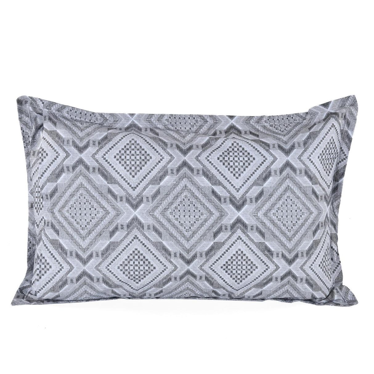 Abstract Cotton 27" x 20" Pillow Covers Set of 2- Grey