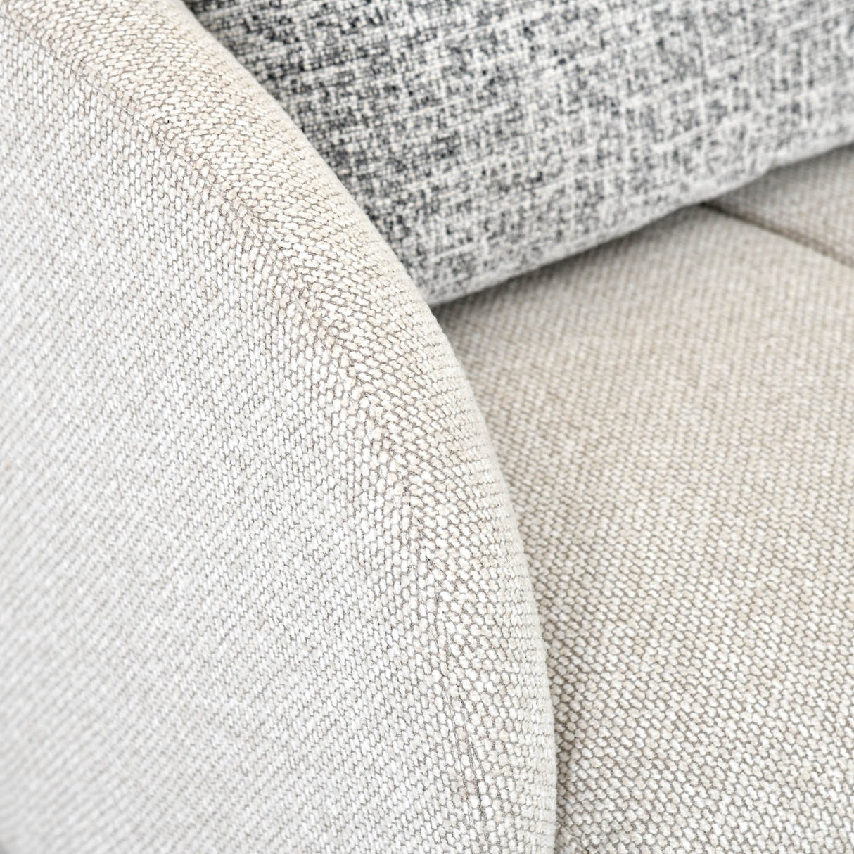 Nestivo 1 Seater Fabric Sofa- Texture Grey