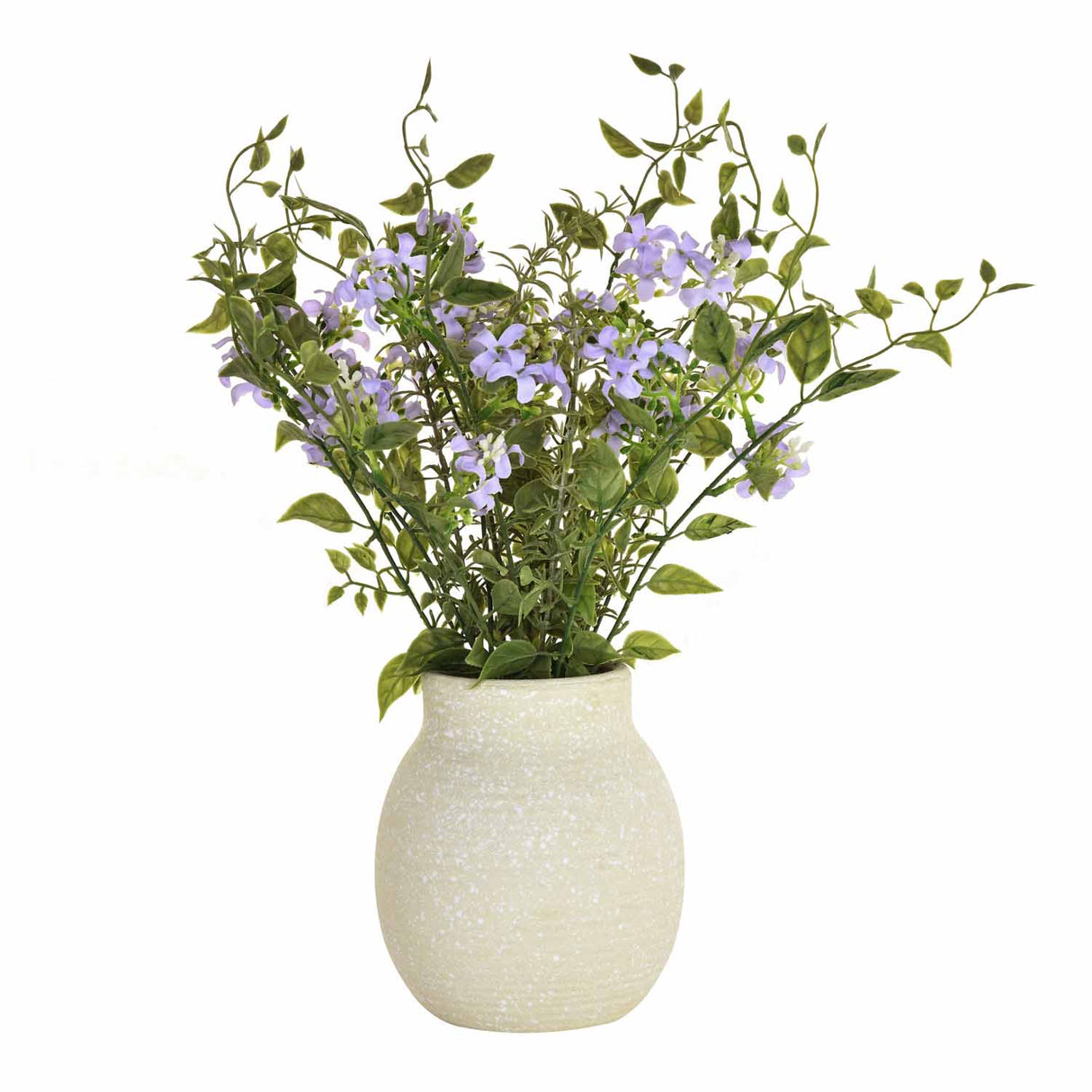 Artificial Honeysuckle Flower Potted Plant - Blue