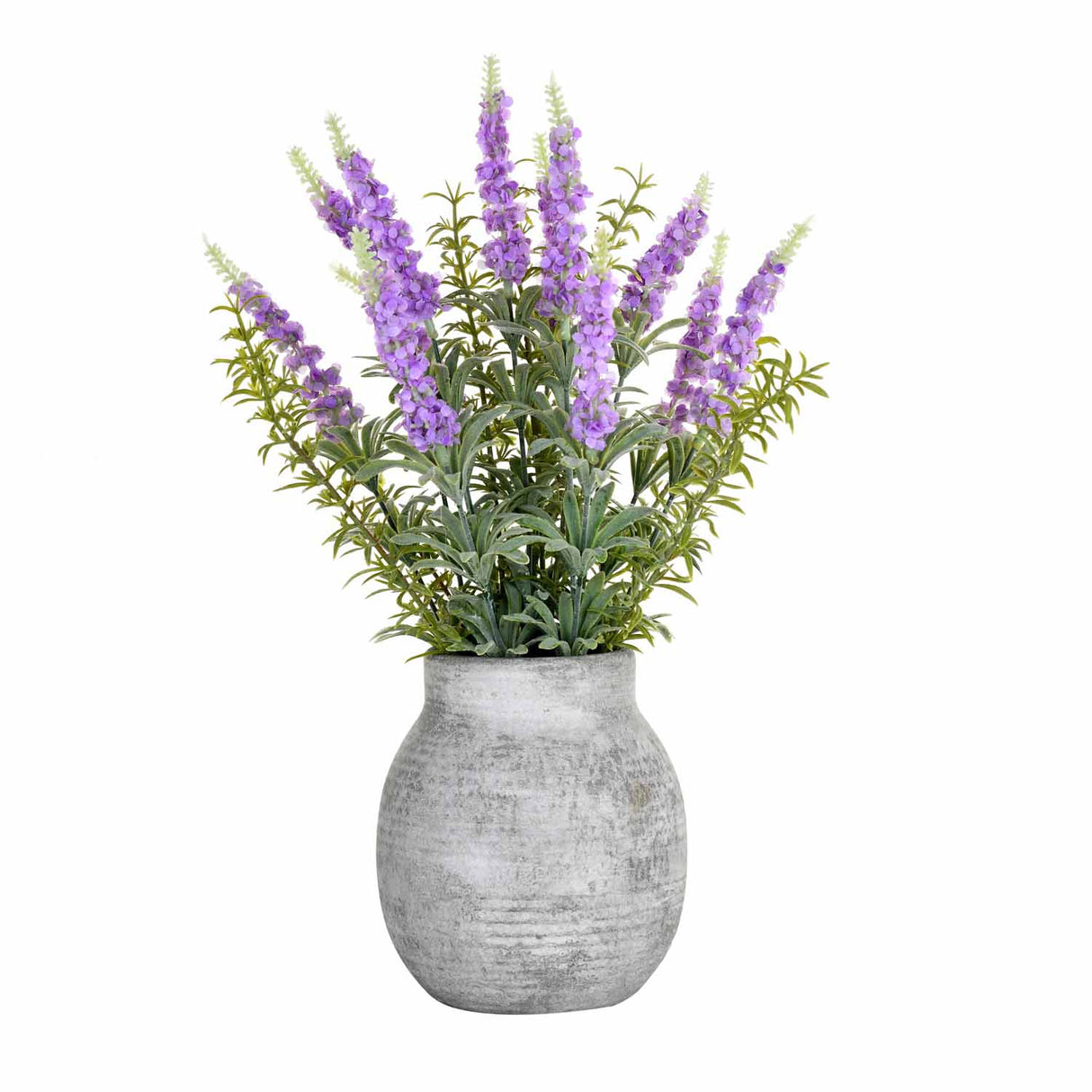 Artificial Lavender Flower Potted Plant - Purple