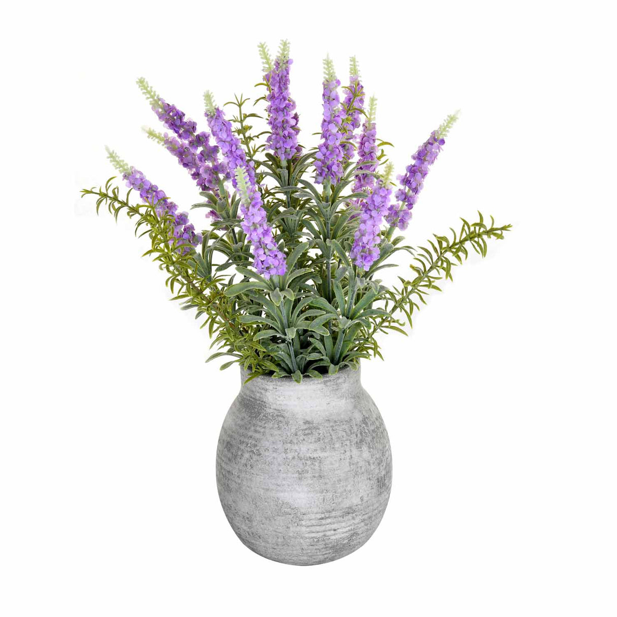 Artificial Lavender Flower Potted Plant - Purple