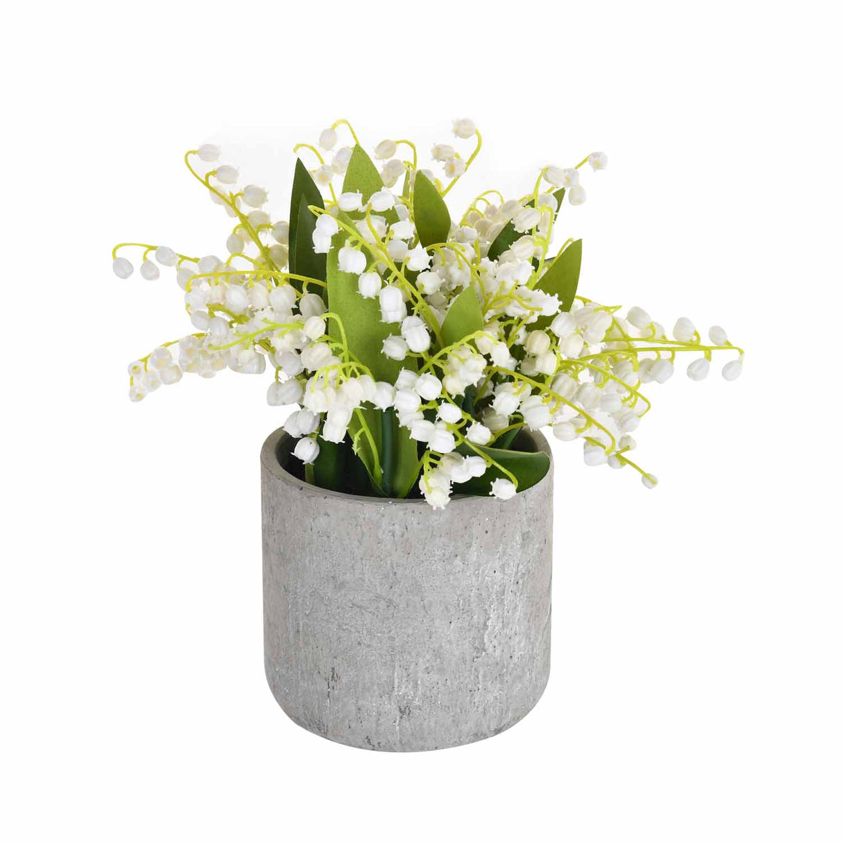 Artificial Bell Flower Potted Plant - White
