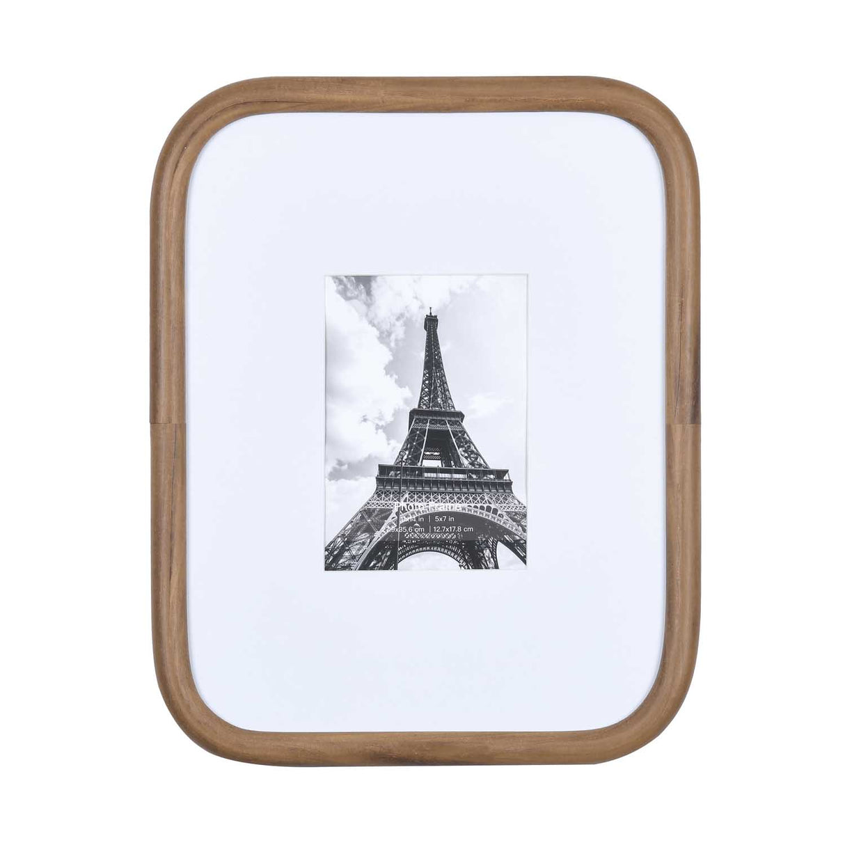 Single Pic 5"x7" Photo Frame- Brown