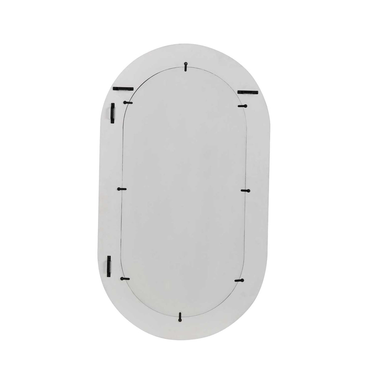 Oval Arch Wall Mirror- White
