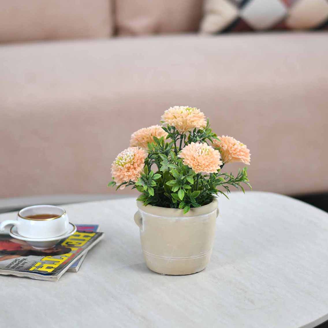 Artificial Dali Flower Potted Plant - Pink