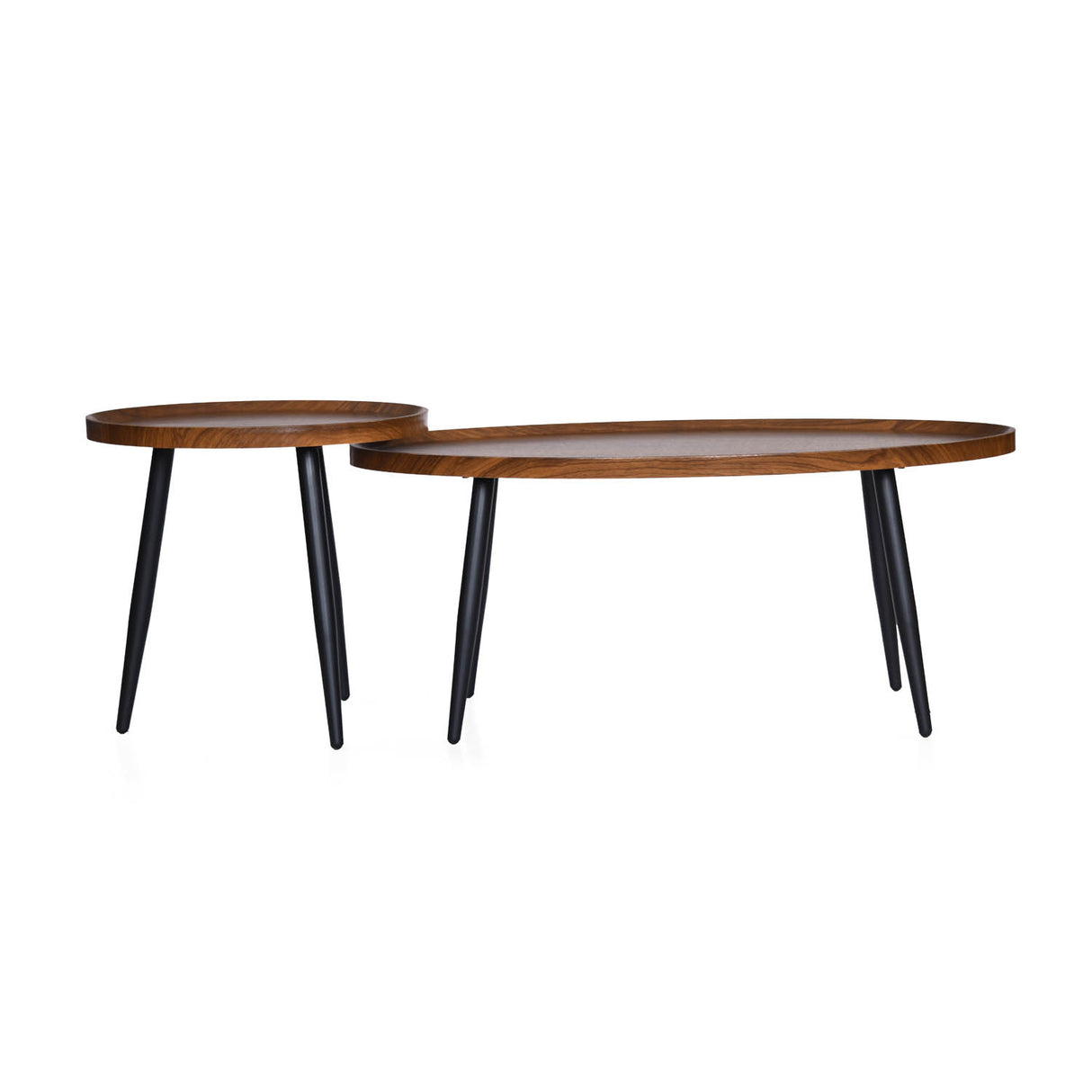 Ovie Center Table- Walnut Brown
