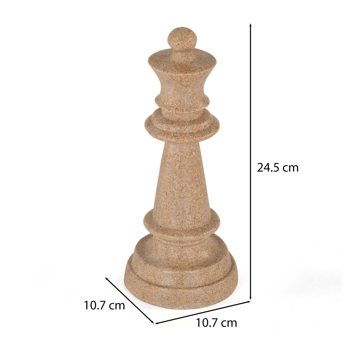 Chess Queen Decorative Polyresin Showpiece- Sand