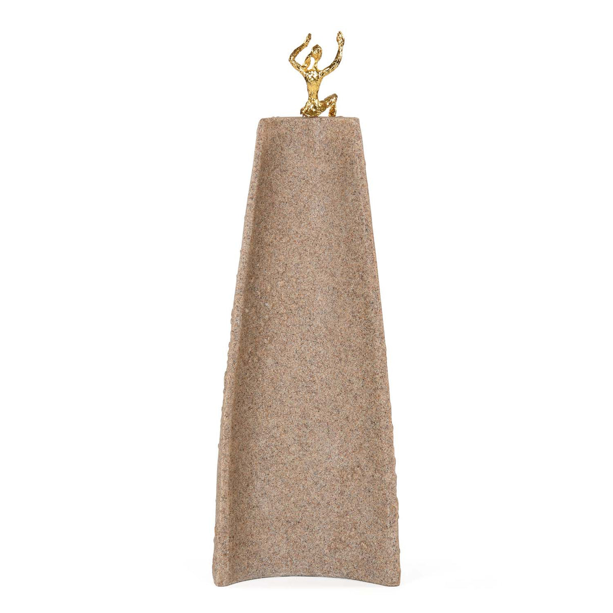 Climbing Figures Decorative Polyresin Showpiece- Sand & Gold