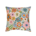 Floral Spread Cotton Cushion Cover- Multicolor