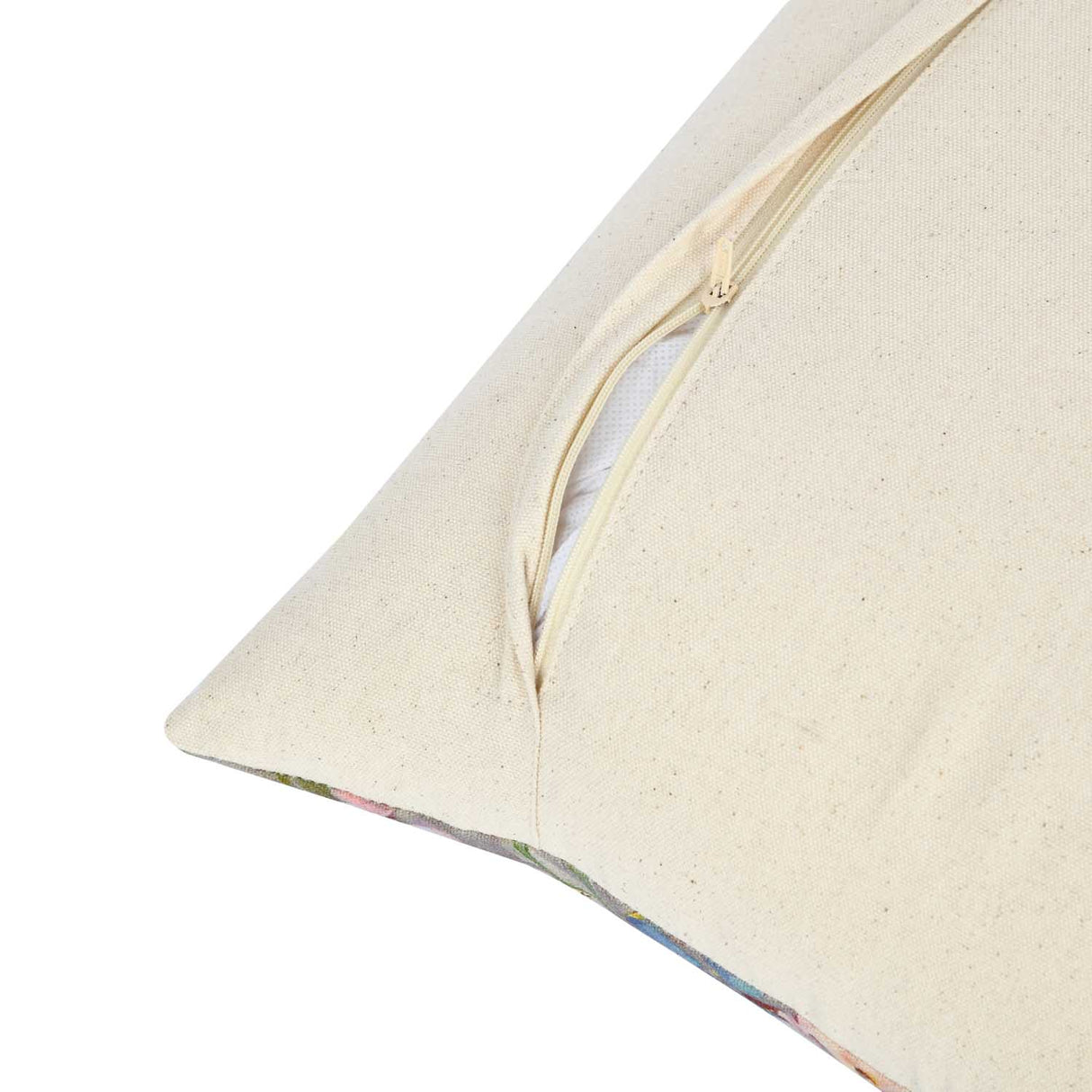 Floral Bunch Cotton Cushion Cover- Multicolor