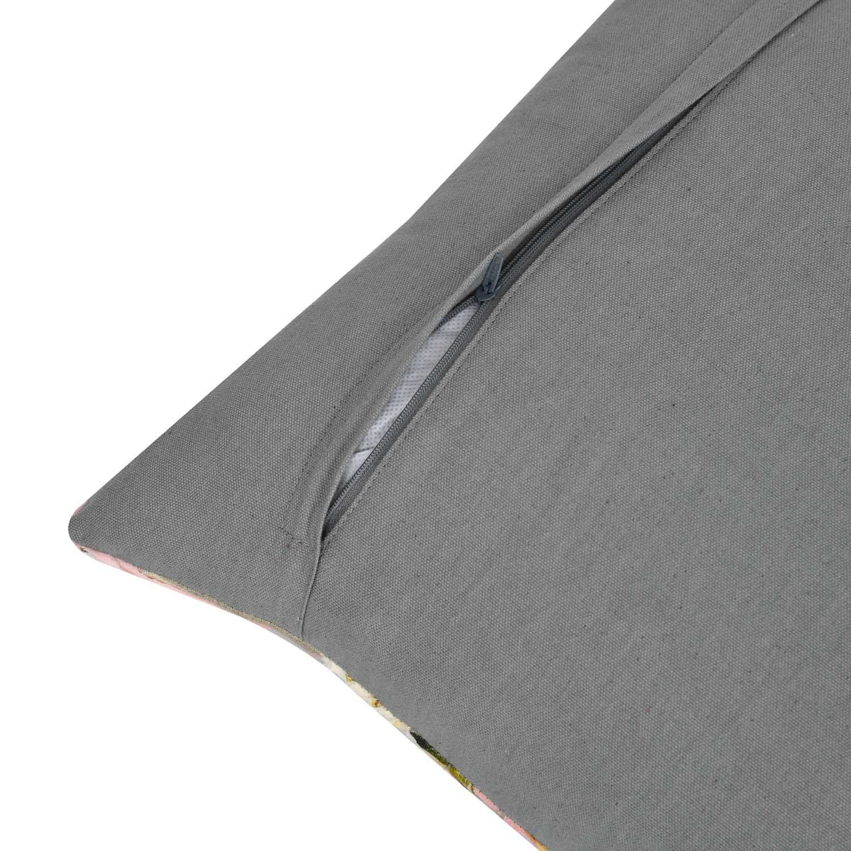 Floral Birds Cotton Cushion Cover - Multicolor