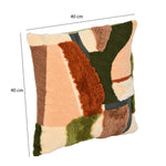 Abstract Tufted Cushion Cover- Multicolor