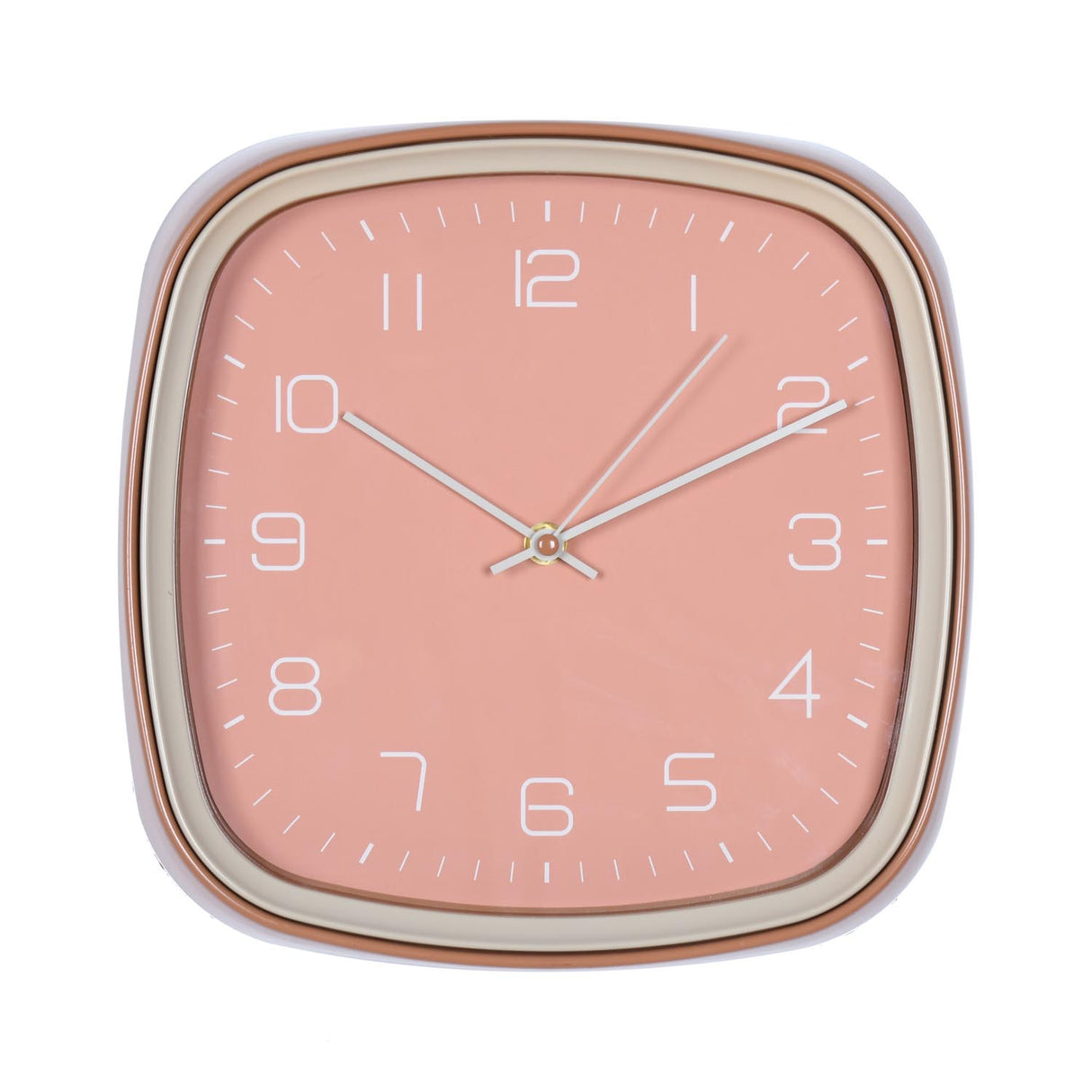 Square Wall Clock- Apricot