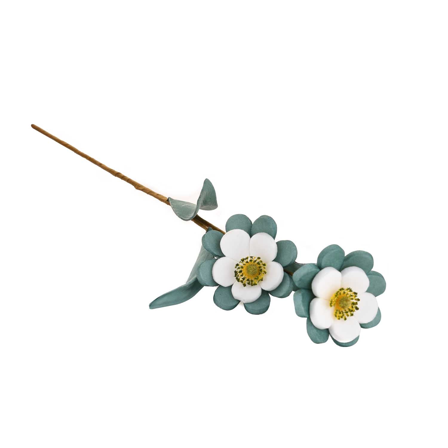 Artificial Flower Bunch- Green and White