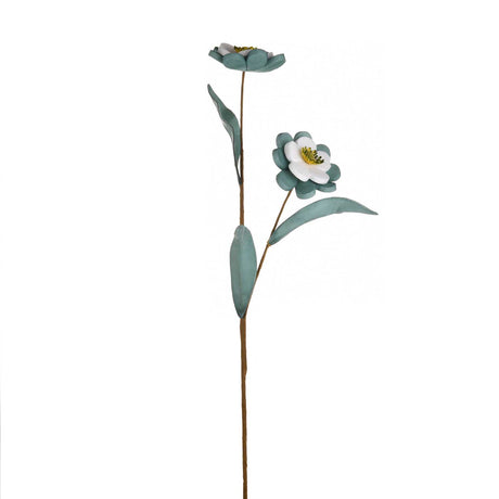 Artificial Flower Bunch- Green and White