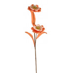 Artificial Flower Bunch- Orange and White
