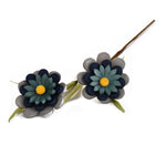 Artificial Flower Bunch- Grey and Blue