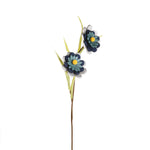 Artificial Flower Bunch- Grey and Blue