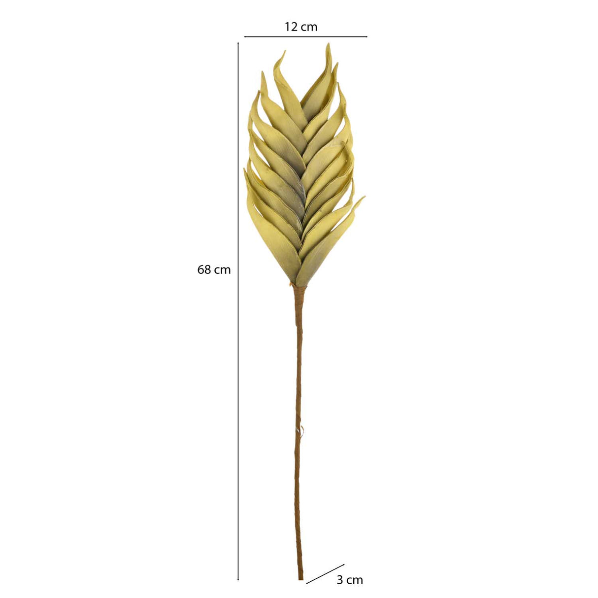 Artificial Heliconia Filler Stick- Green