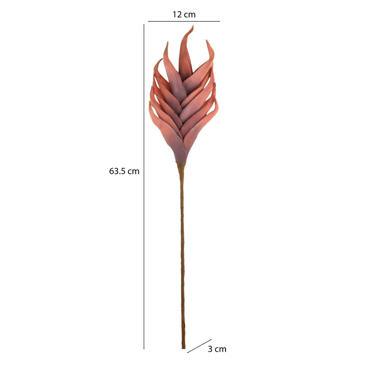 Artificial Heliconia Filler Stick- Coral