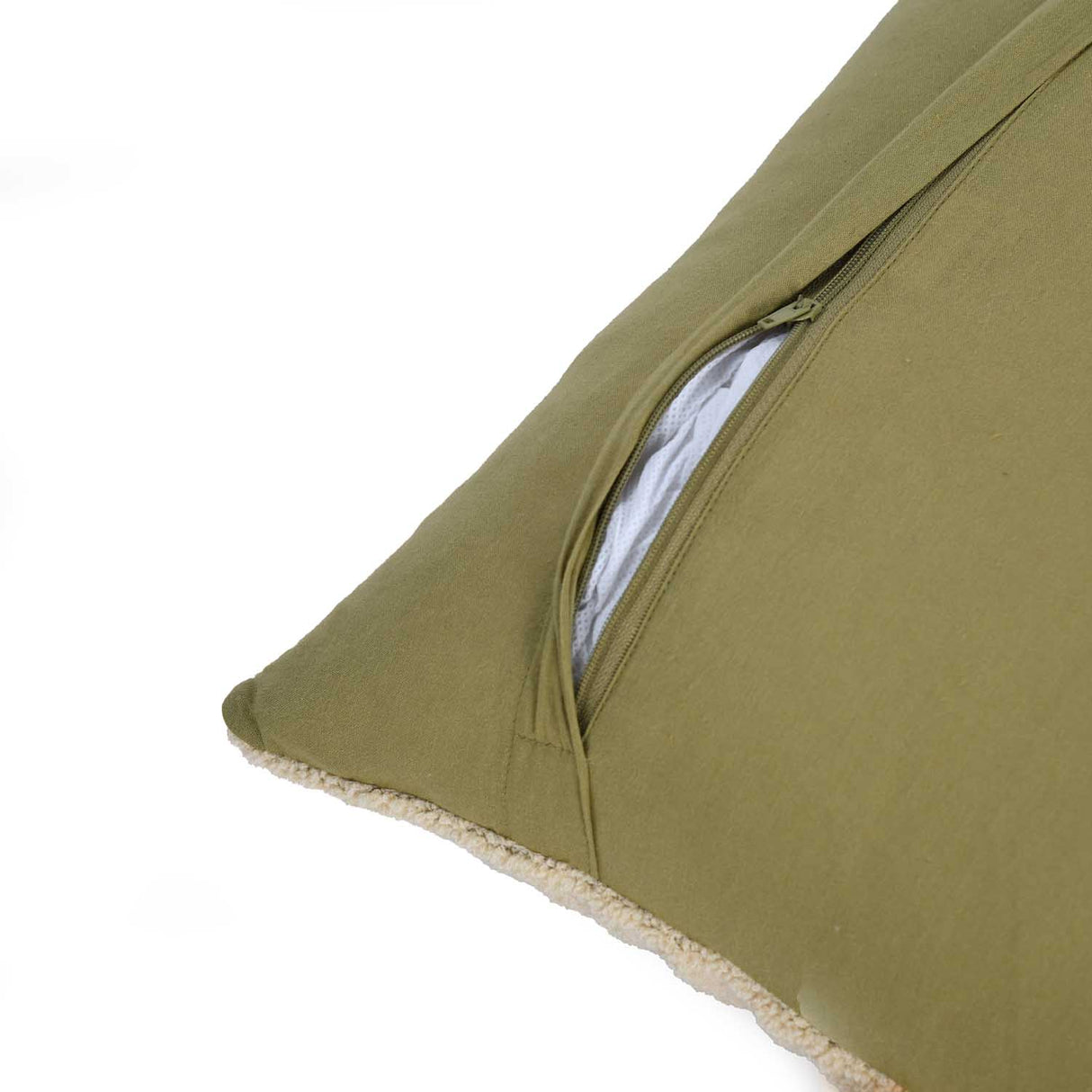 Abstract Pattern Tufted Cotton Cushion Cover- Multicolor