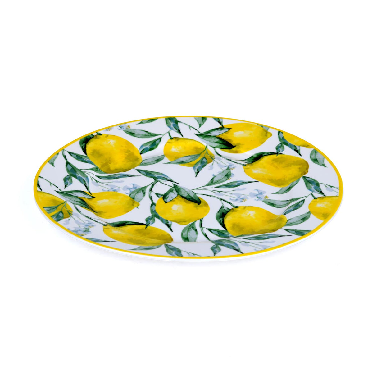 Lemon Lush Ceramic Dinner Plate- Yellow, 27 cm
