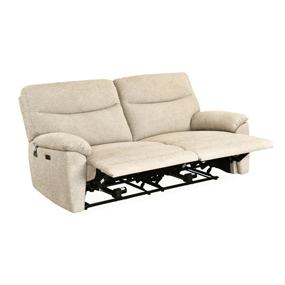 Wagner 3 Seater Electric Recliner Sofa- Beige