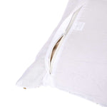 Wavy Pattern Polyester Cushion Cover- Gold and Grey