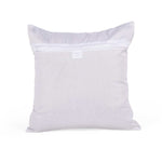 Wavy Pattern Polyester Cushion Cover- Gold and Grey