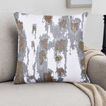 Blur Abstract Pattern Polyester Cushion Cover- Multicolor