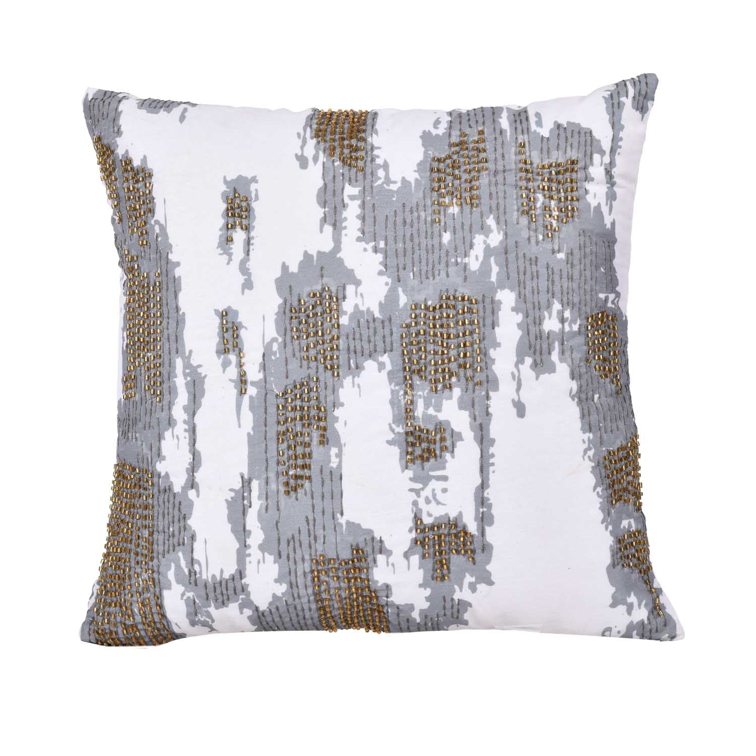 Blur Abstract Pattern Polyester Cushion Cover- Multicolor