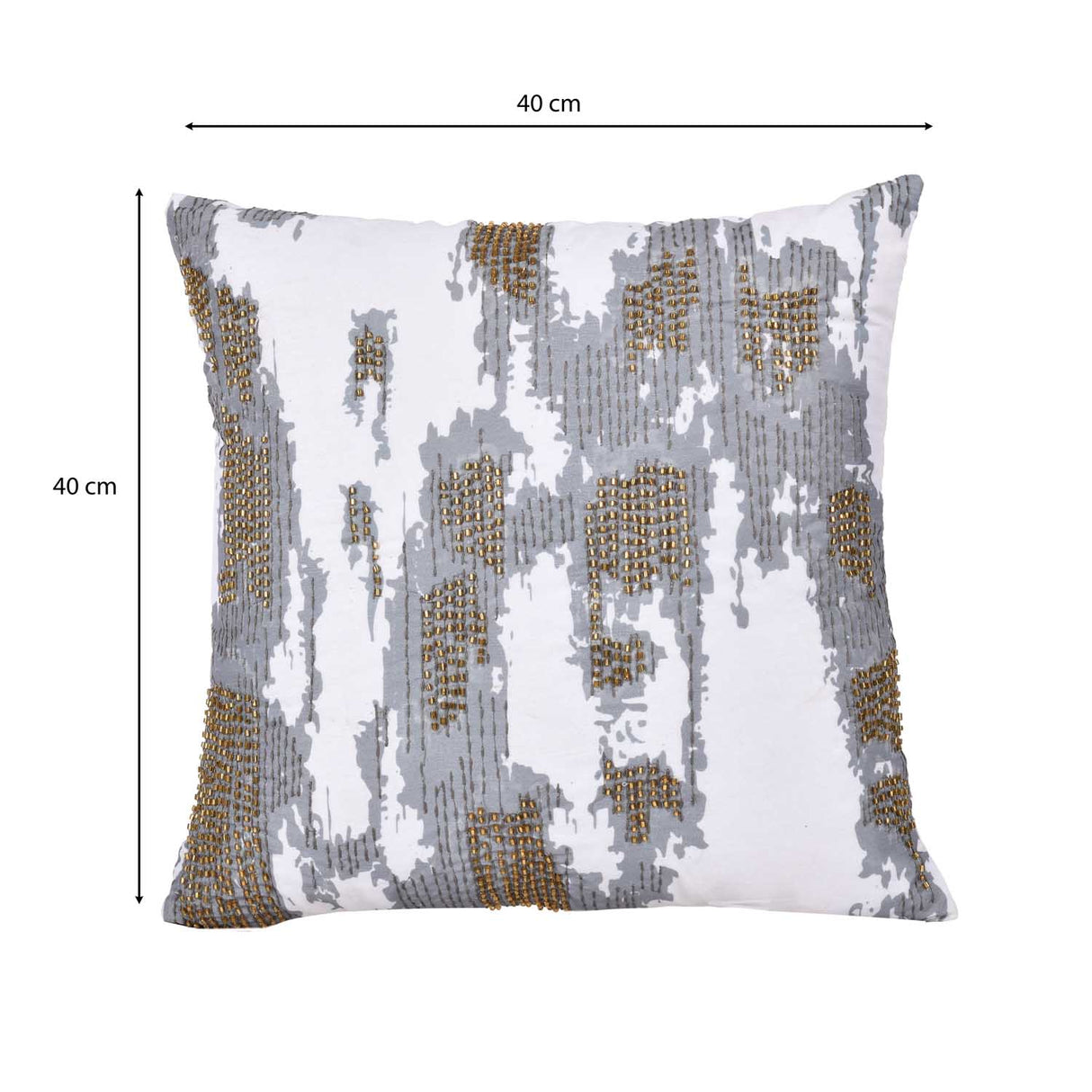 Blur Abstract Pattern Polyester Cushion Cover- Multicolor