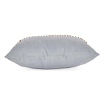 Stripes Polyester Cushion Cover- Gold and Grey