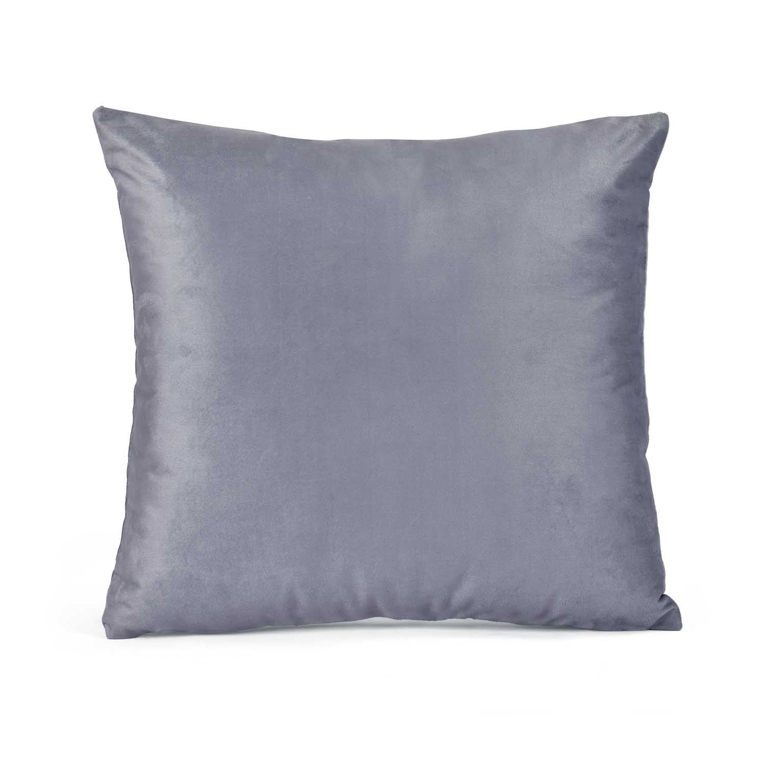 Patch Pattern Polyester Cushion Cover- Gold and Grey