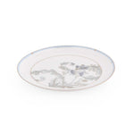 38 Pieces Leafora Porcelain Dinner Set- White and Blue