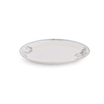 38 Pieces Leafora Porcelain Dinner Set- White and Blue