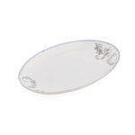 38 Pieces Leafora Porcelain Dinner Set- White and Blue