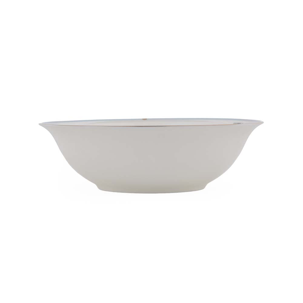 38 Pieces Leafora Porcelain Dinner Set- White and Blue