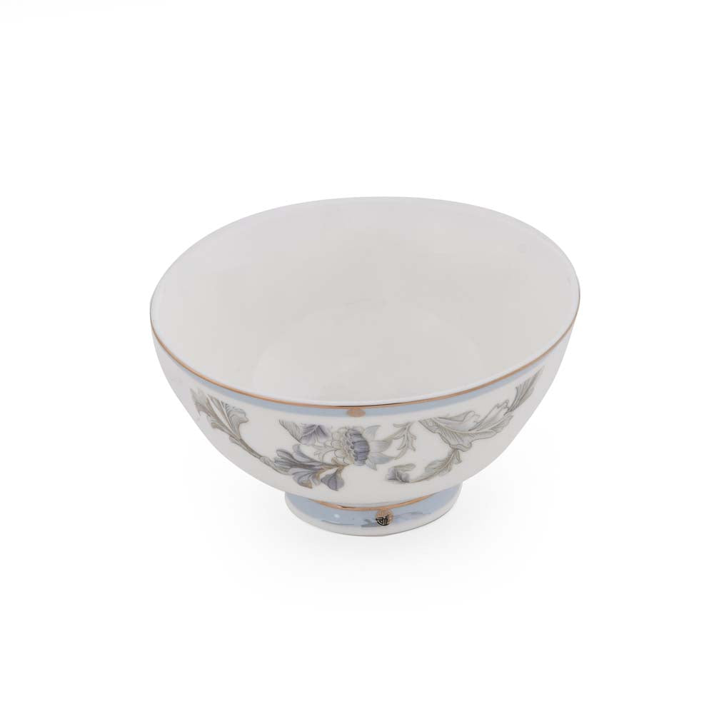 38 Pieces Leafora Porcelain Dinner Set- White and Blue