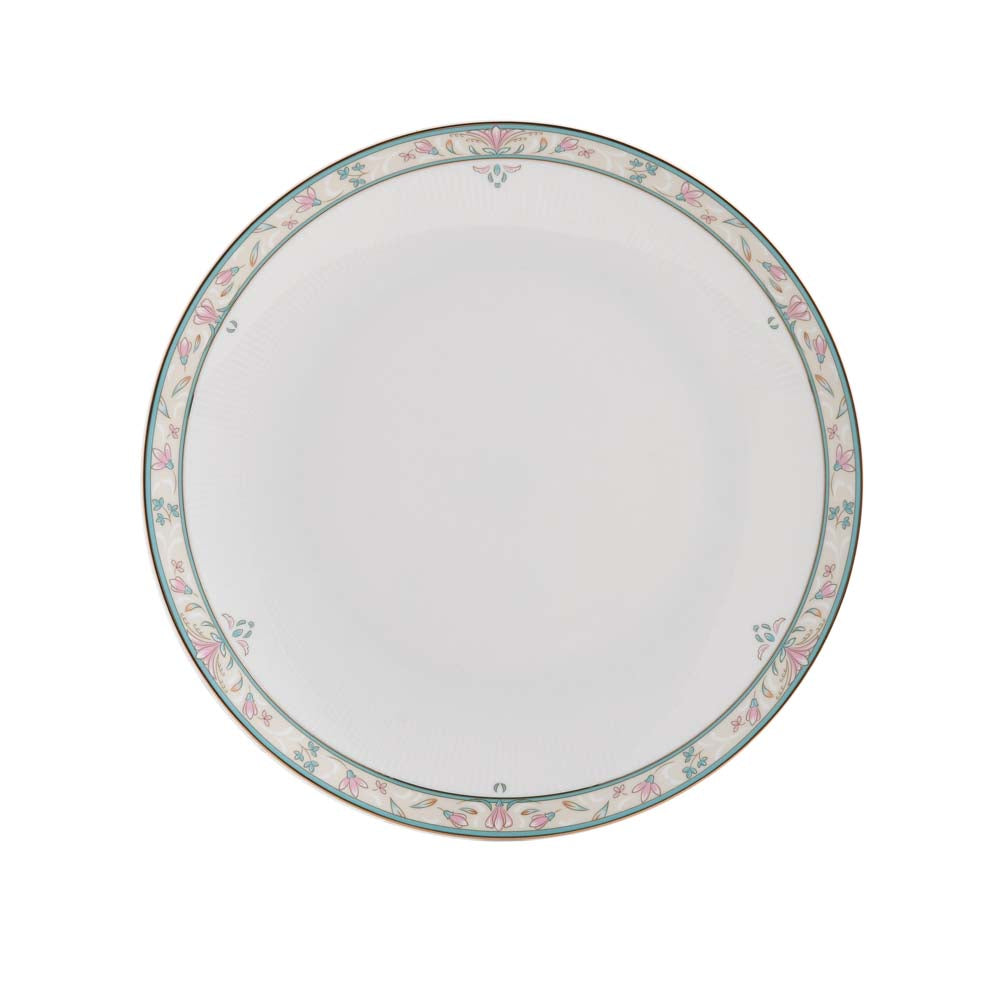 38 Pieces Florim Porcelain Dinner Set- White and Green