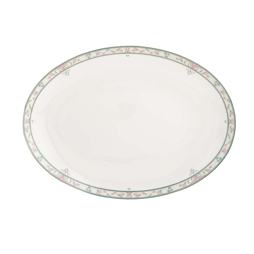 38 Pieces Florim Porcelain Dinner Set- White and Green