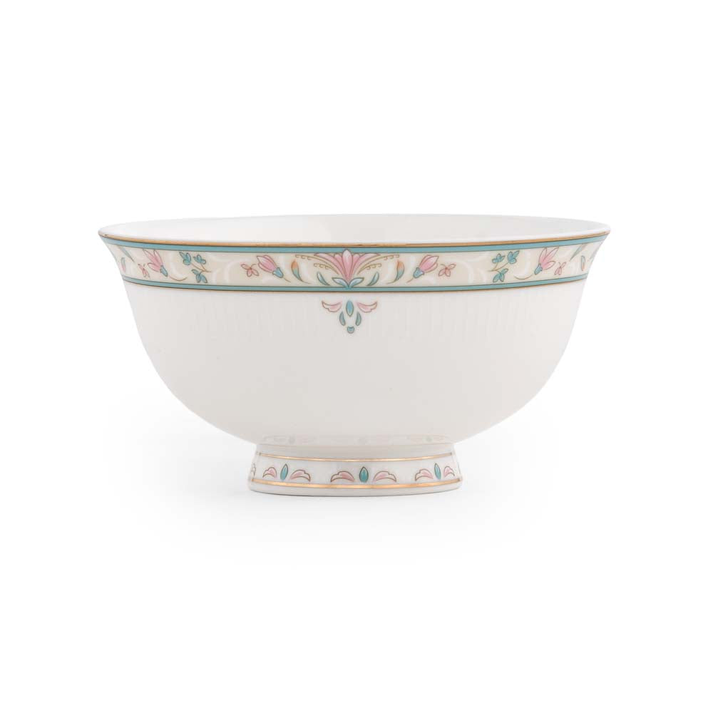 38 Pieces Florim Porcelain Dinner Set- White and Green