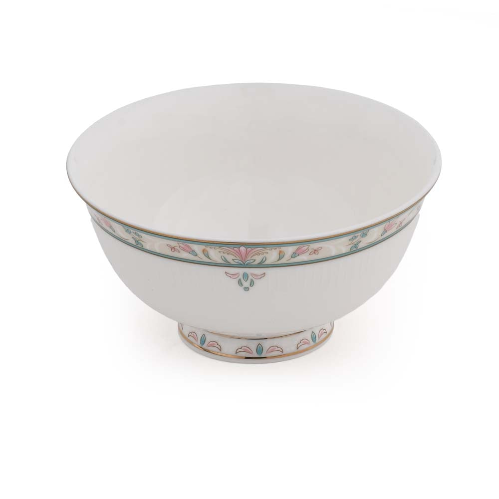 38 Pieces Florim Porcelain Dinner Set- White and Green